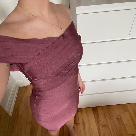 Pink bandage dress from Fashion Nova - Picture 3 of 7